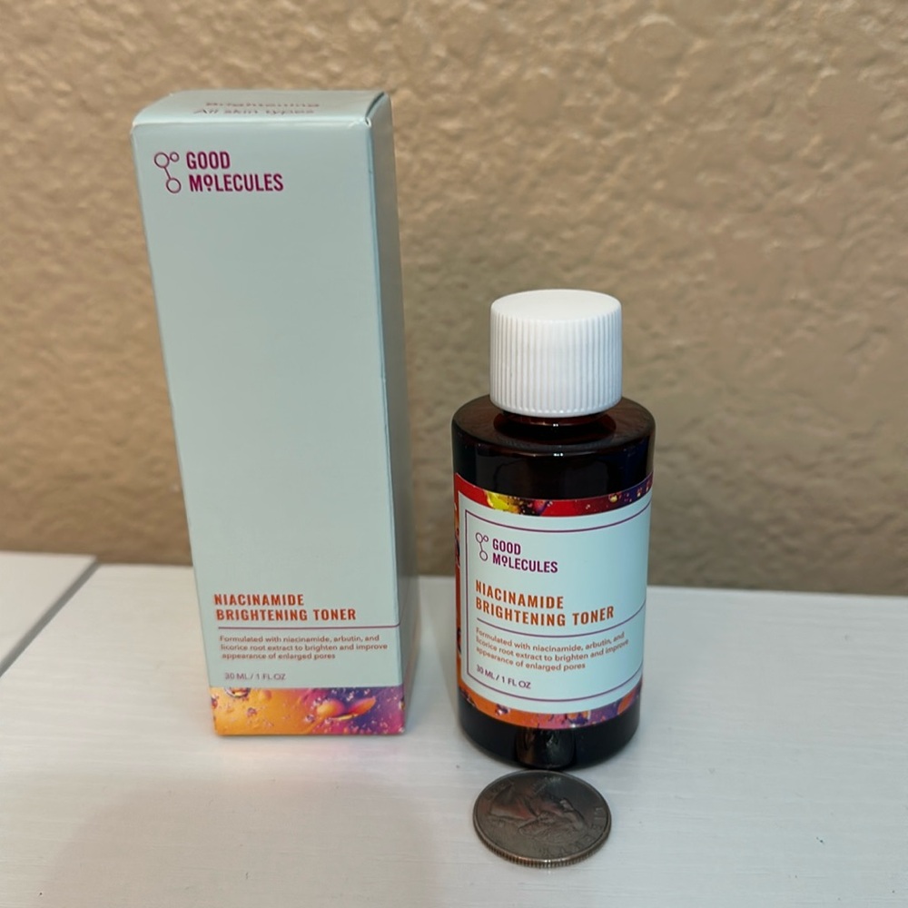 🍄6/$26 Good molecules Niacinamide brightening, toner, travel 1oz NWT